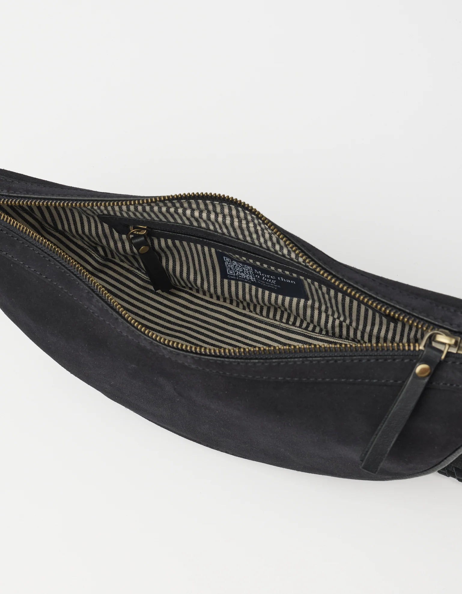 Borsa Leo Tracolla in Suede Nero | O MY BAG