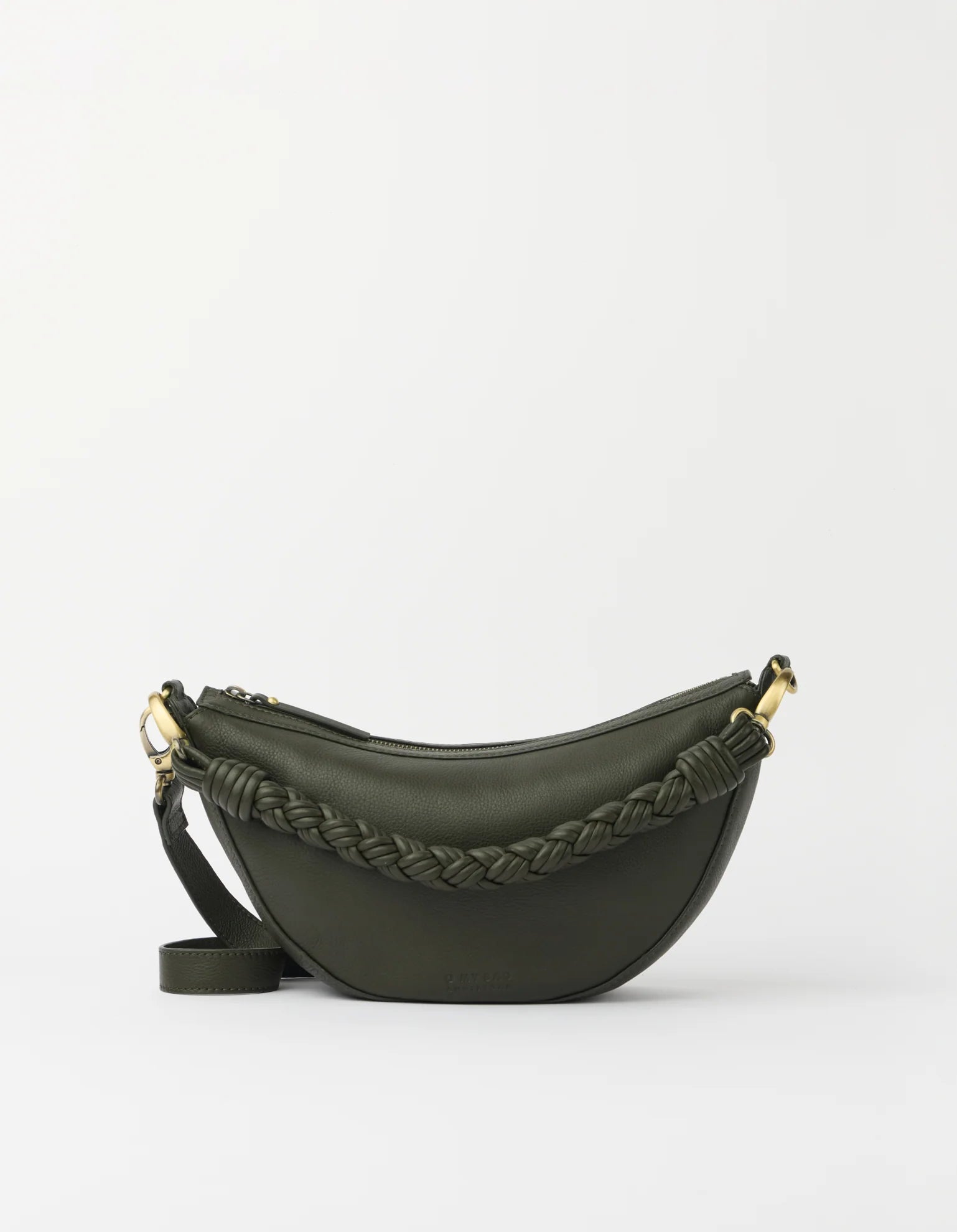 Borsa Leo Mini Manico Intrecciato Morbida Muschio | O MY BAG
