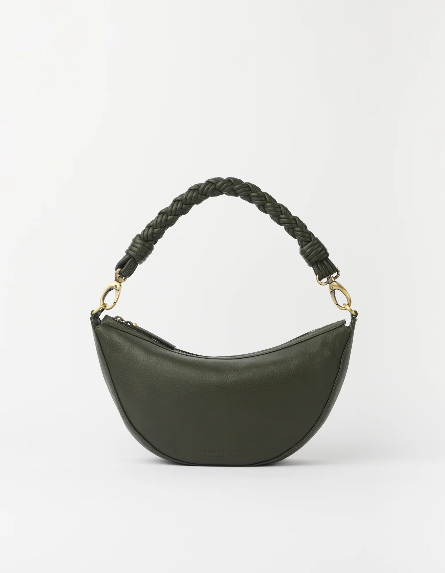 Borsa Leo Mini Manico Intrecciato Morbida Muschio | O MY BAG