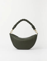 Borsa Leo Mini Manico Intrecciato Morbida Muschio | O MY BAG