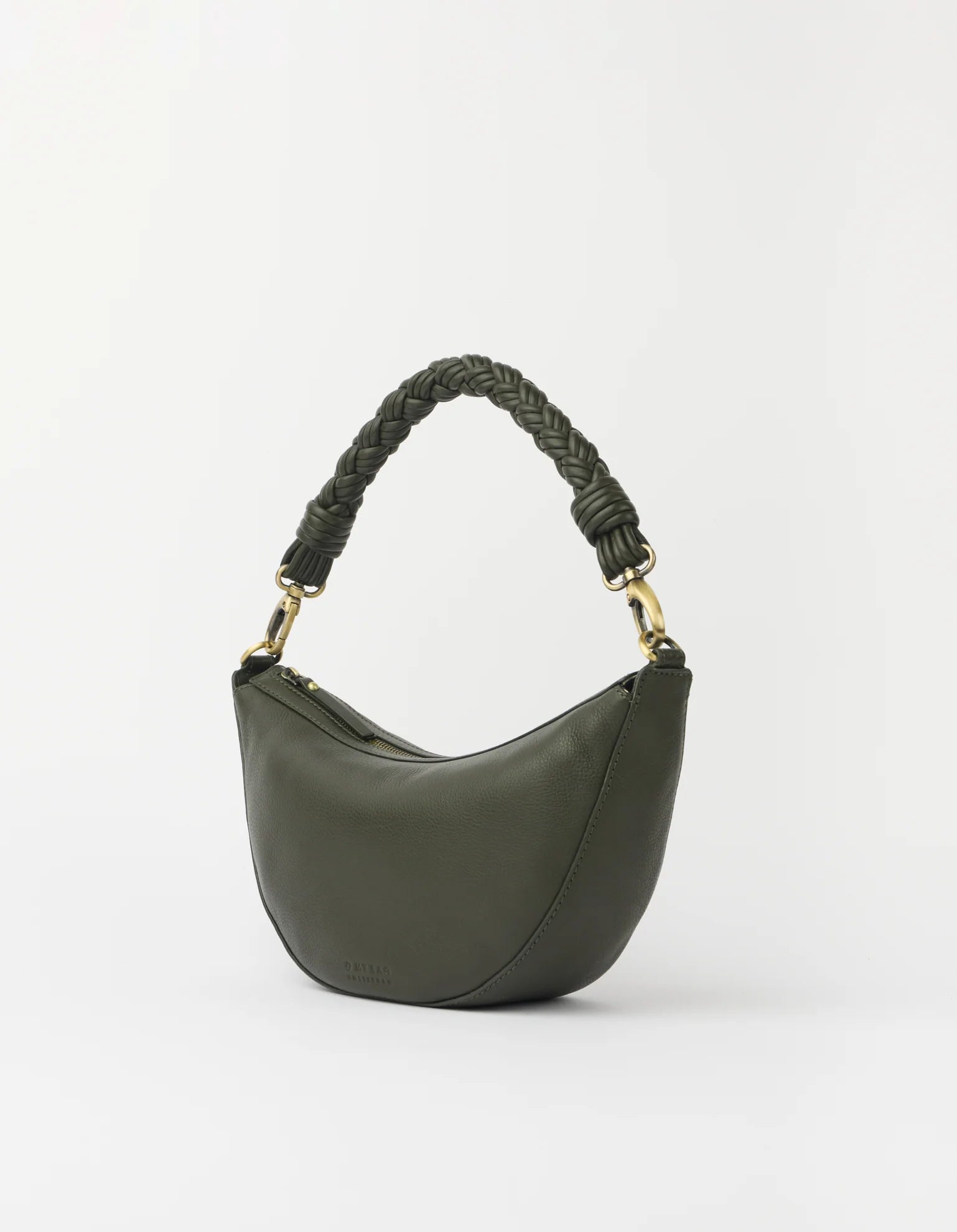 Borsa Leo Mini Manico Intrecciato Morbida Muschio | O MY BAG