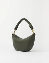 Borsa Leo Mini Manico Intrecciato Morbida Muschio | O MY BAG