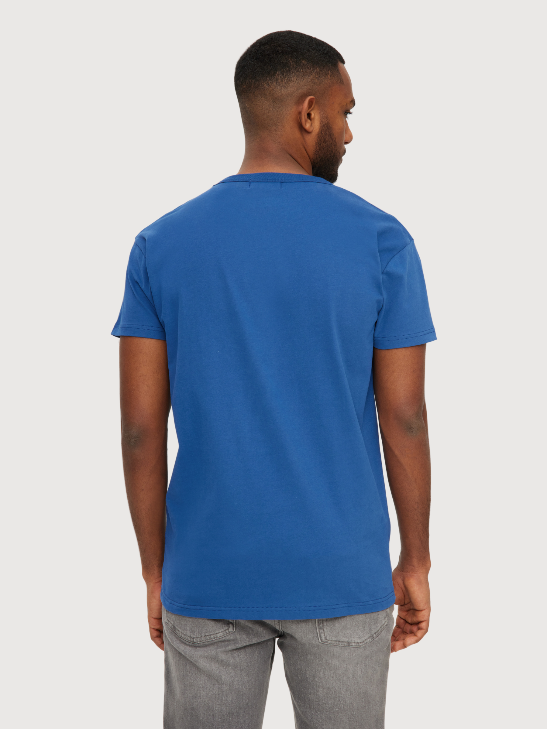 T‑Shirt „Drölf“ Blau Herren Baumwolle | Derbe