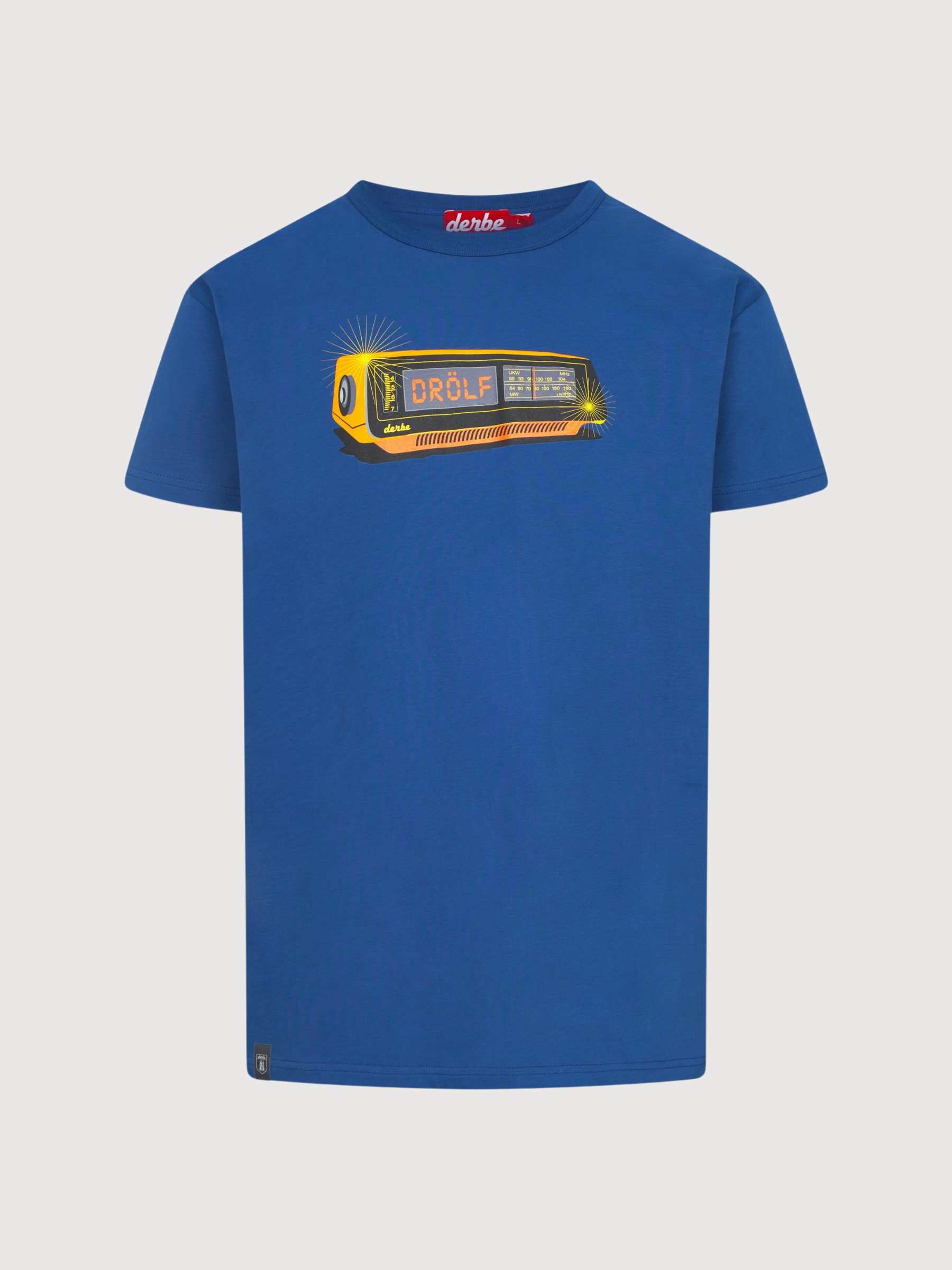 T‑Shirt „Drölf“ Blau Herren Baumwolle | Derbe