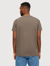 T-Shirt Schreimoewe Pocket Brown Man Cotton | Derbe