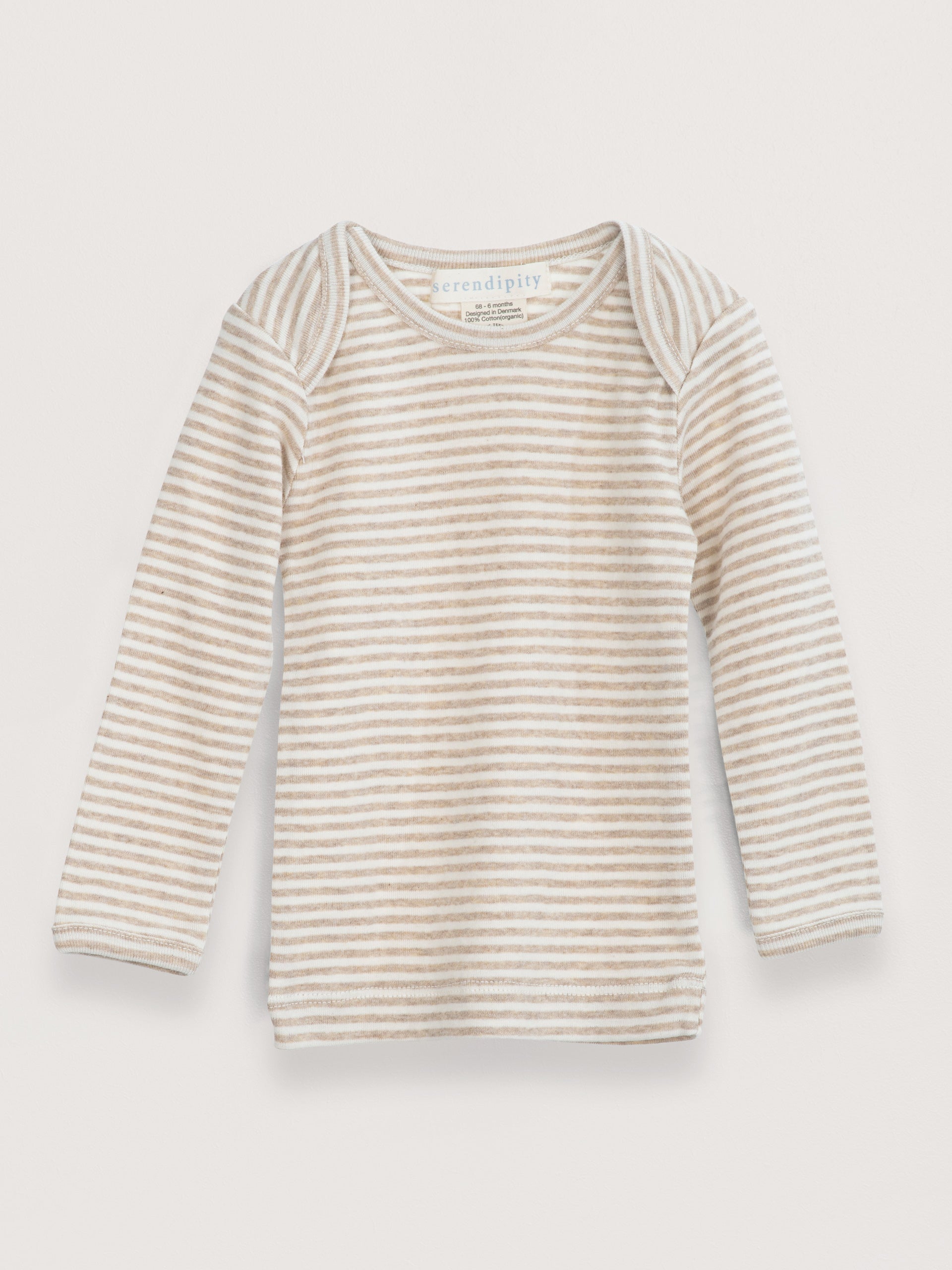 Baby Tee Stripe Beige | SERENDIPITY