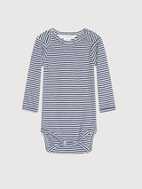 Baby Striped Body in Navy / Offwhite   Organic Cotton | SERENDIPITY