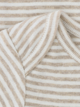 Baby Striped Body in Oat / Offwhite   Organic Cotton | SERENDIPITY