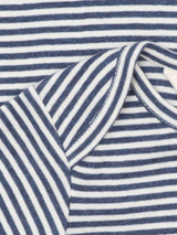 Baby Striped Body in Navy / Offwhite   Organic Cotton | SERENDIPITY
