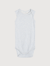 Baby Striped Tank Body in Mist / Offwhite   Organic Cotton | SERENDIPITY