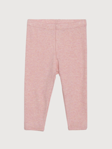 Baby Leggings in Coral   Organic Cotton Rib | SERENDIPITY