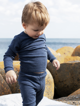 Baby Leggings in Navy   Organic Cotton | SERENDIPITY