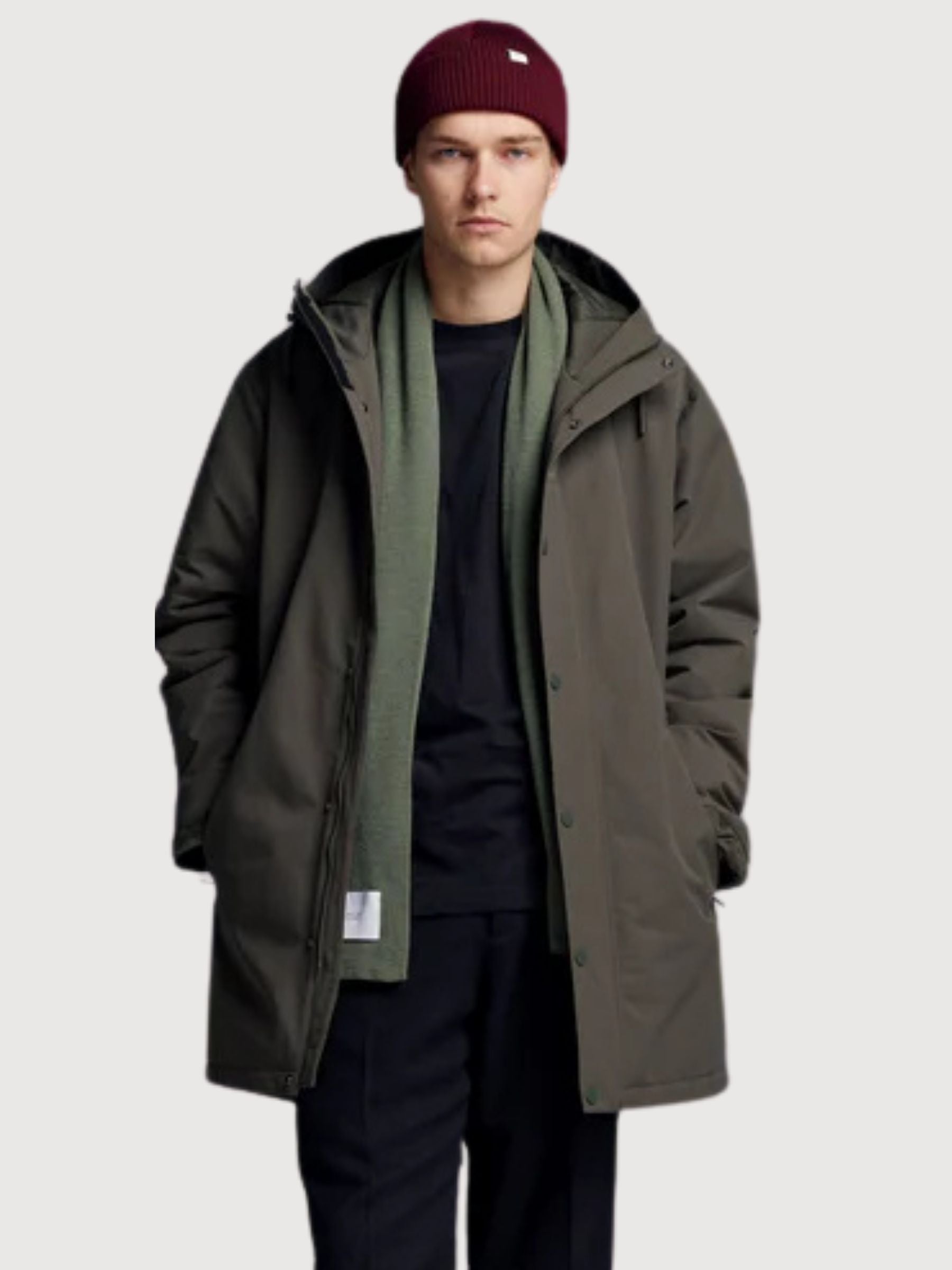 Gletscher Dusty Olive Man Parka | Makia