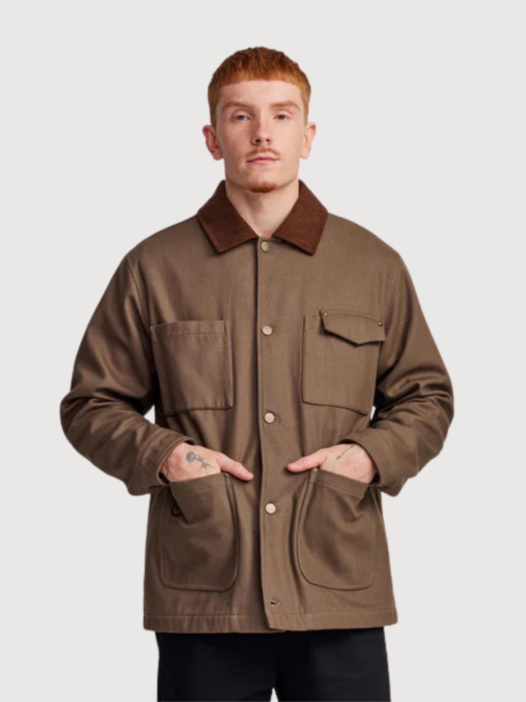 Jacket Universal Brown Man Cotton | Makia