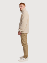 Jacket Lodge Zip Fleece Beige Man | Makia
