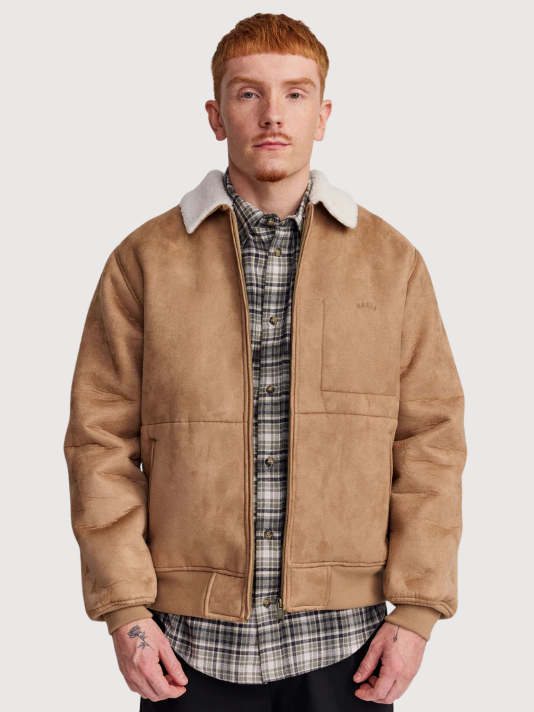 Jacket Author Light Brown Man | Makia