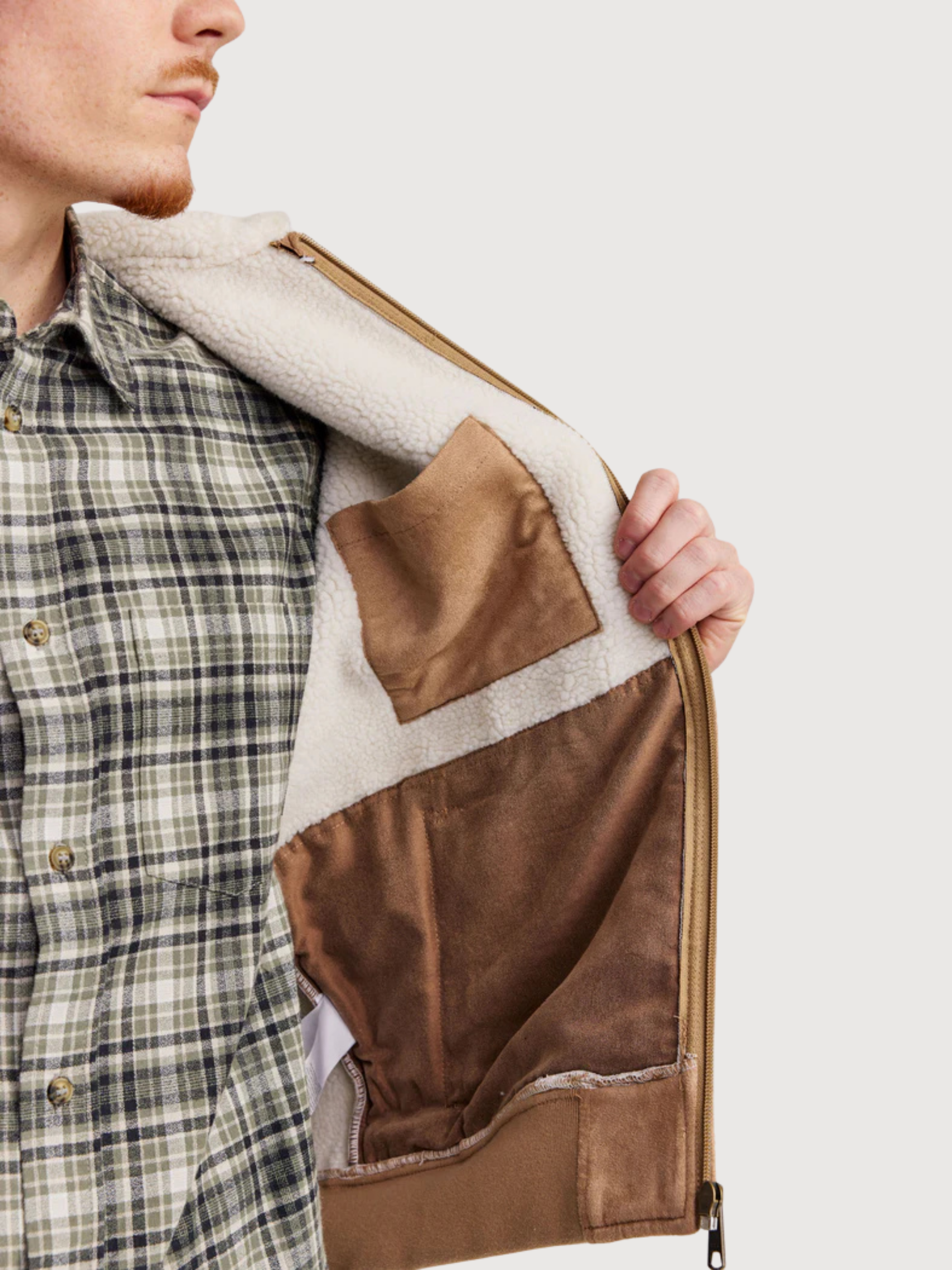 Jacket Author Light Brown Man | Makia