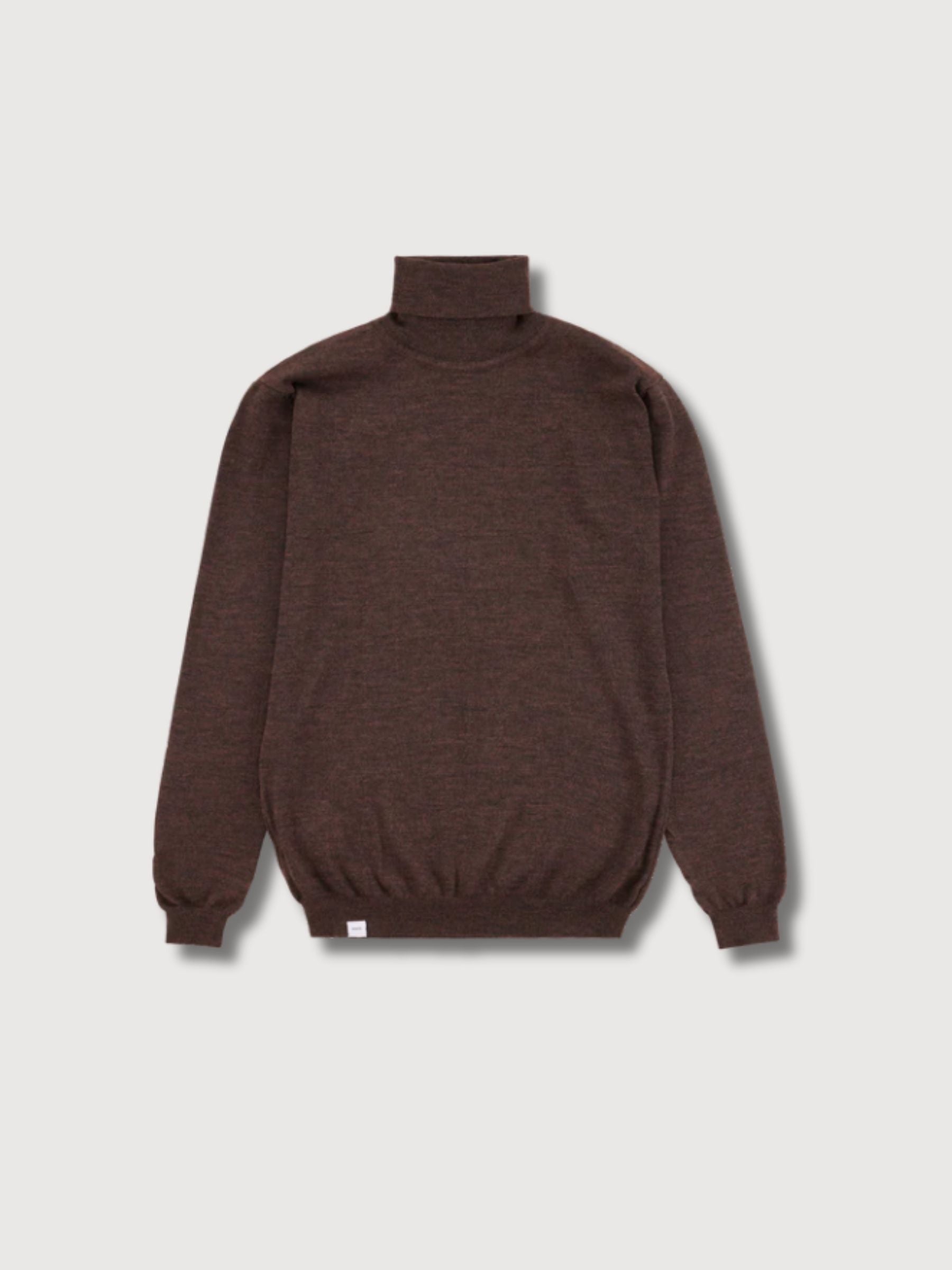 Rool Pullover Neck Knit Chocolate | Makia