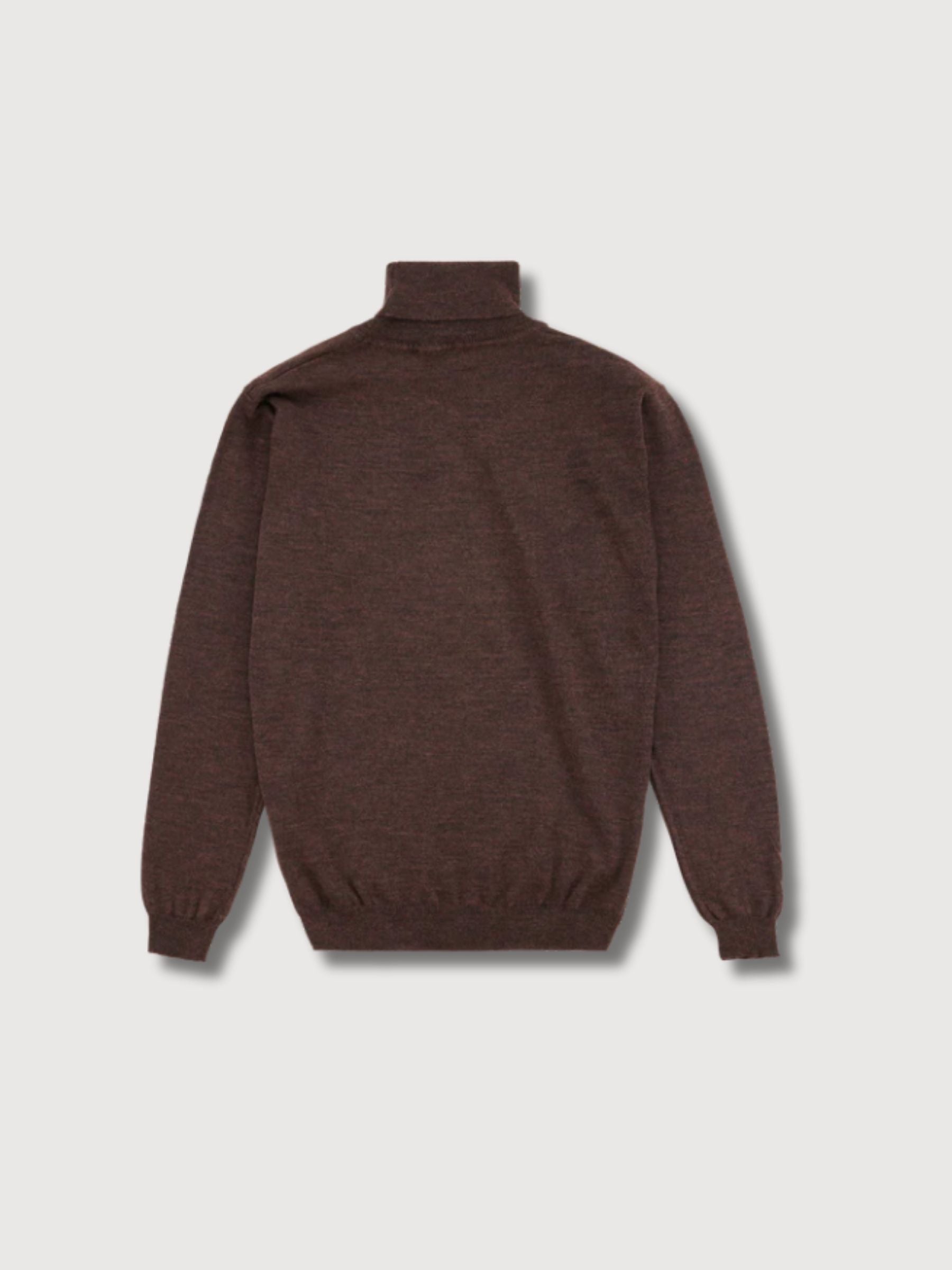 Rool Pullover Neck Knit Chocolate | Makia