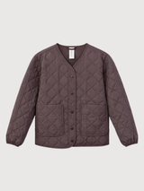 Basic Light Padded Jacket Woman Eggplant