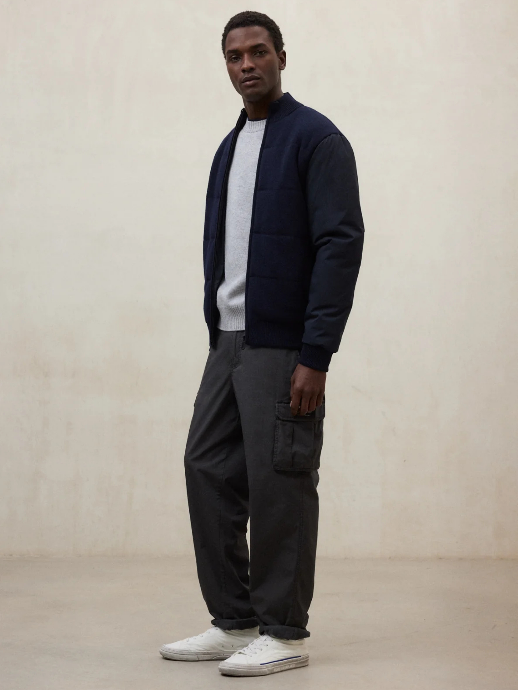 Hybridjacke Stuart – Dunkelblau | ECOALF