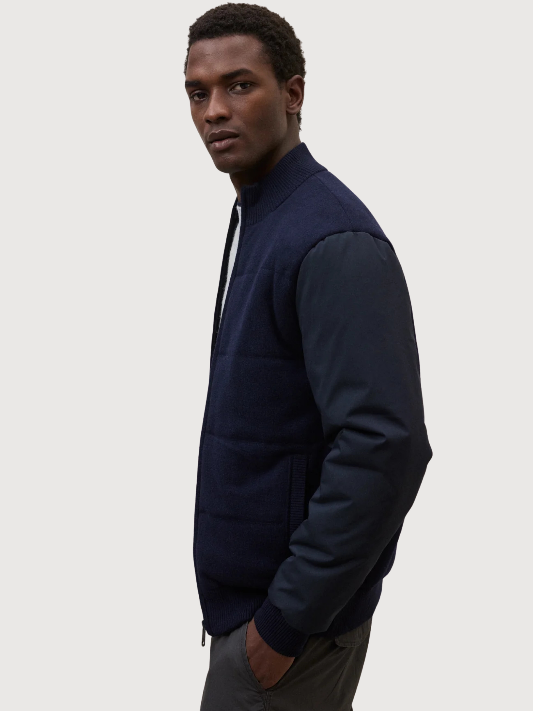 Hybridjacke Stuart – Dunkelblau | ECOALF