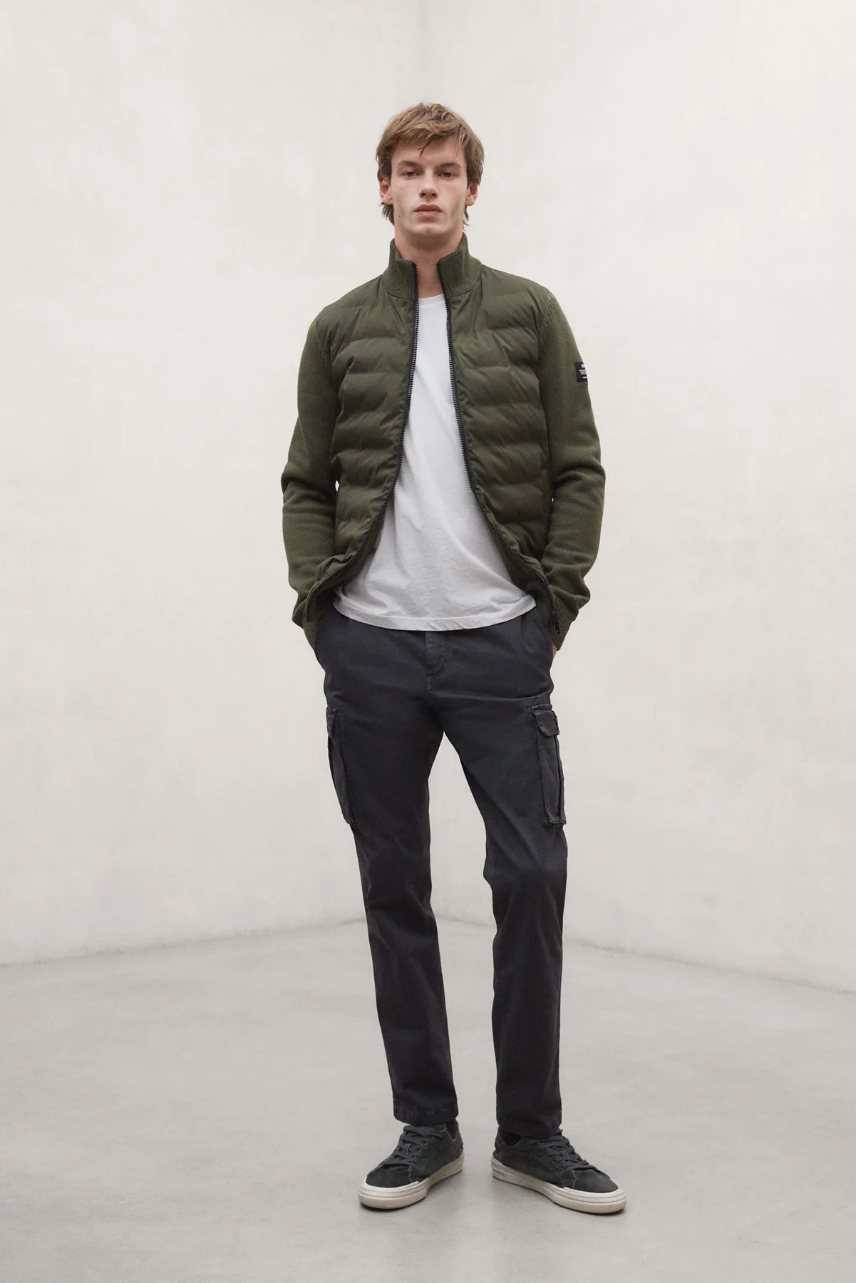 Tarife Hybrid Jacket Vintage Green | ECOALF