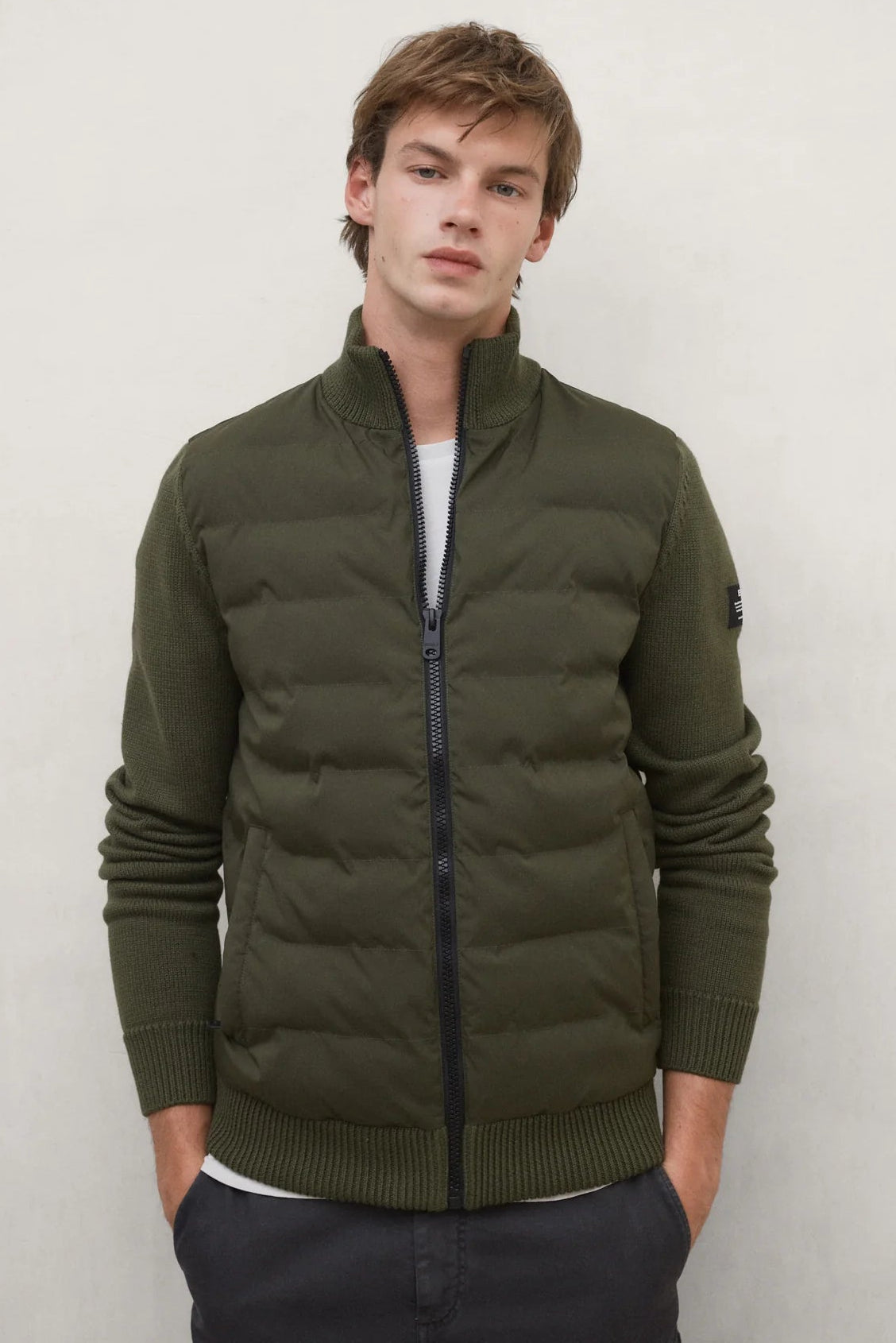 Tarife Hybrid Jacket Vintage Green | ECOALF