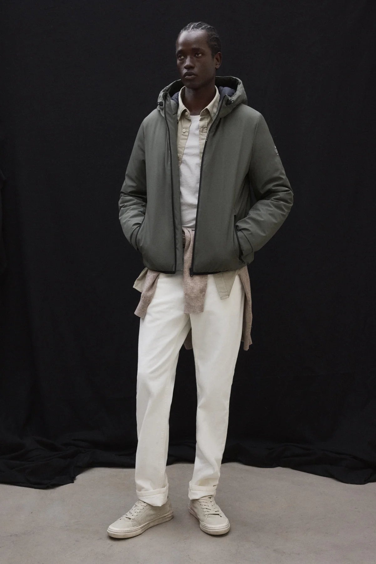 Cartes Men's Jacket Olive | ECOALF
