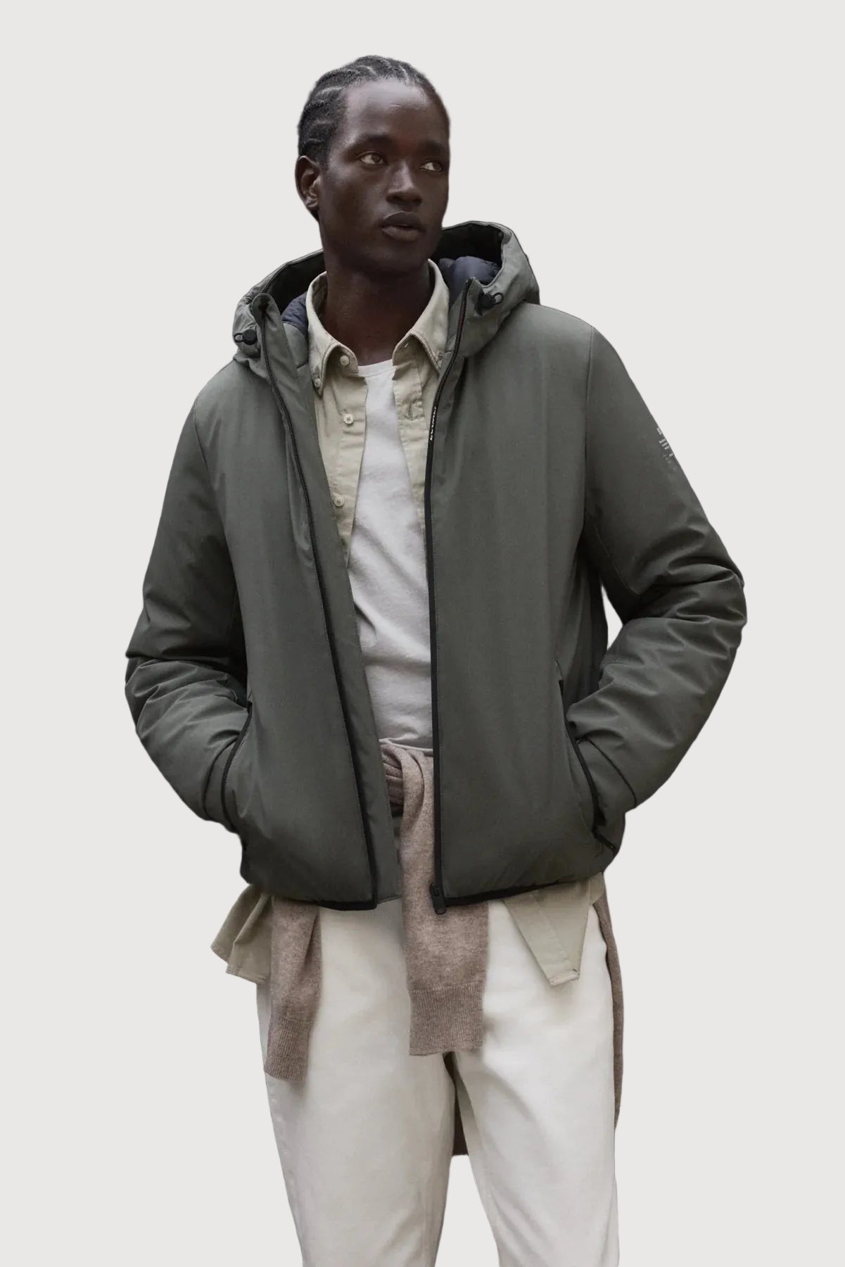 Cartes Men's Jacket Olive | ECOALF
