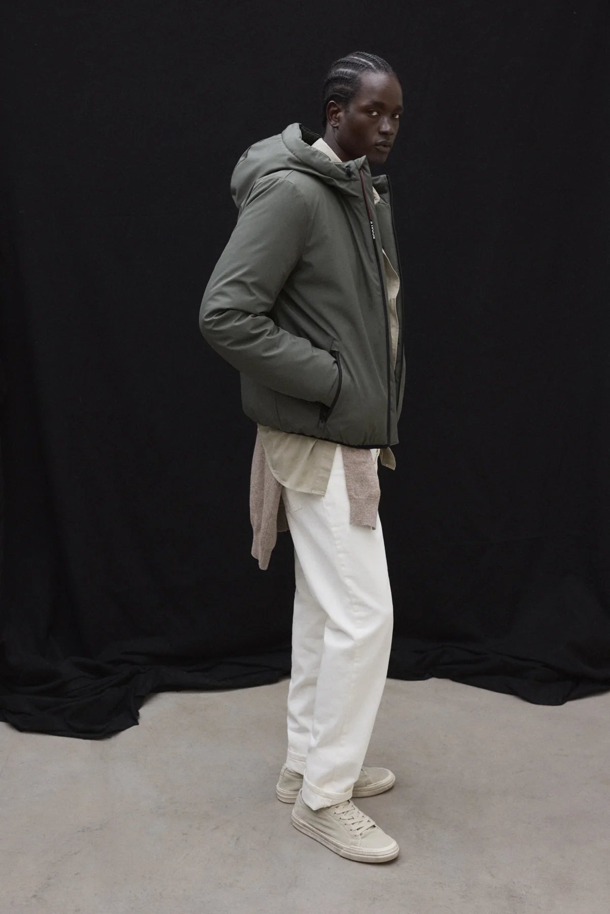 Cartes Men's Jacket Olive | ECOALF