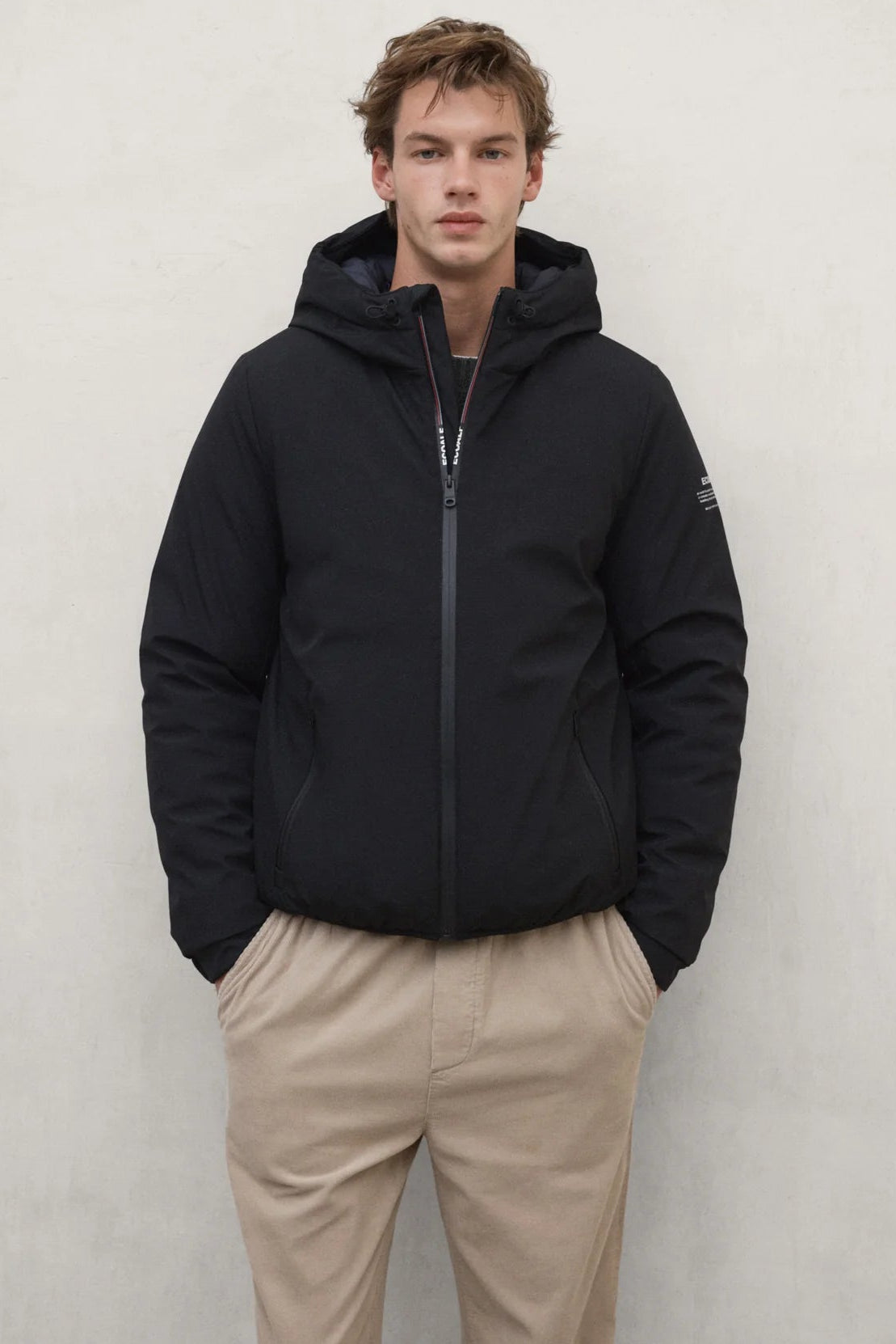 Cartes Men's Jacket Black | ECOALF