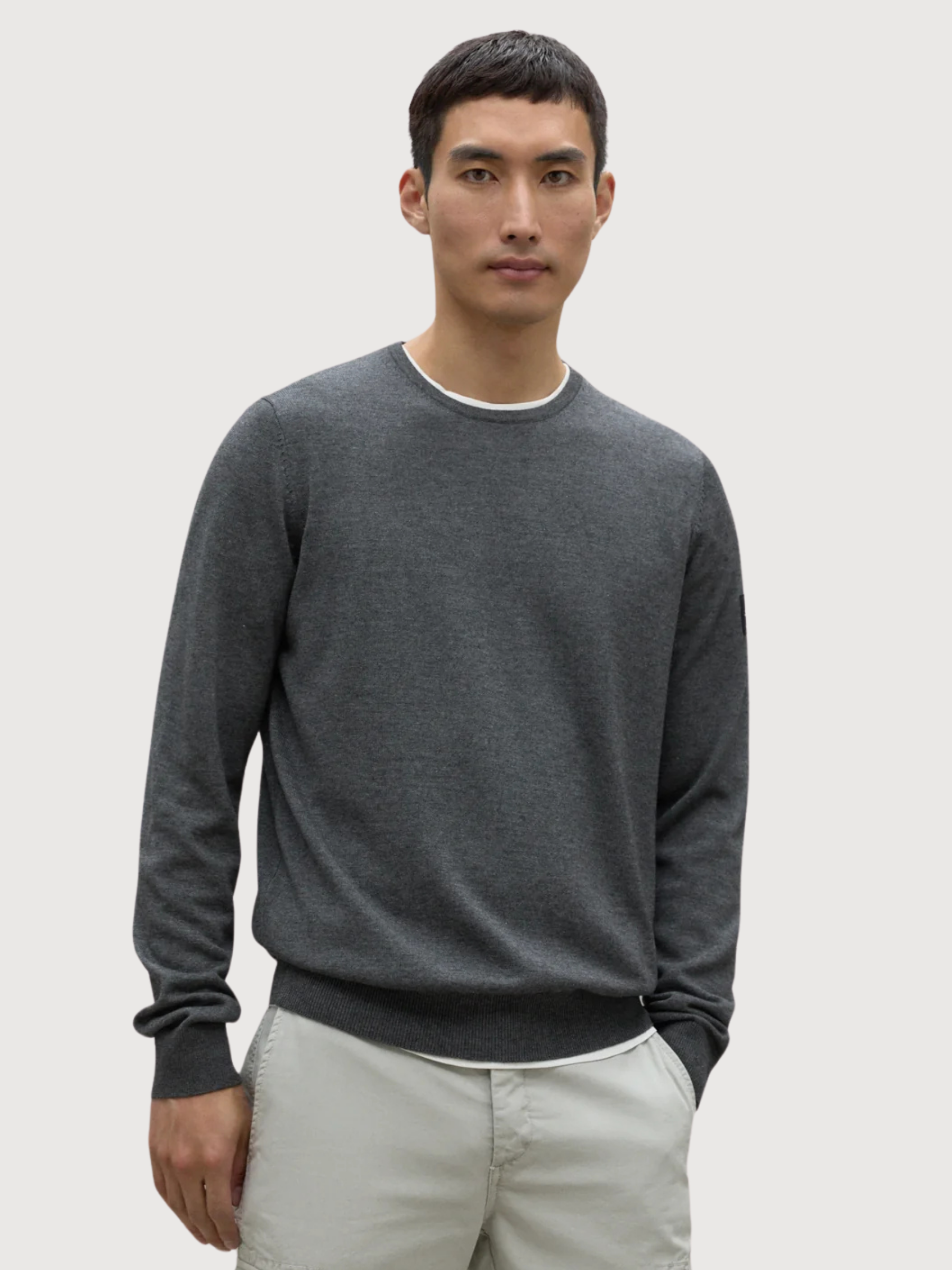 Bayona Knit Pullover Herren Grau | Ecoalf