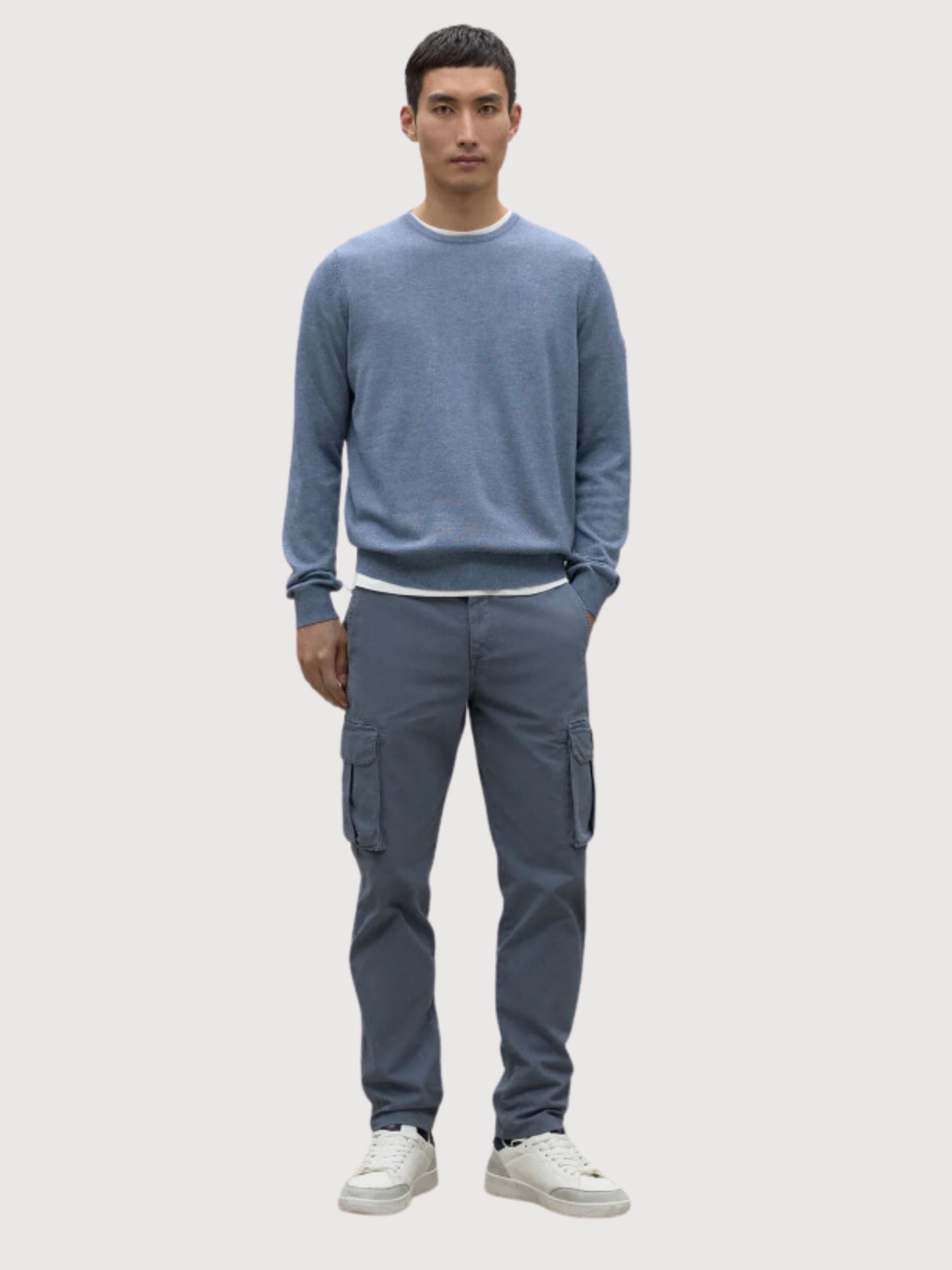 Bayona Grey Blue Melange Man Pullover | Ecoalf