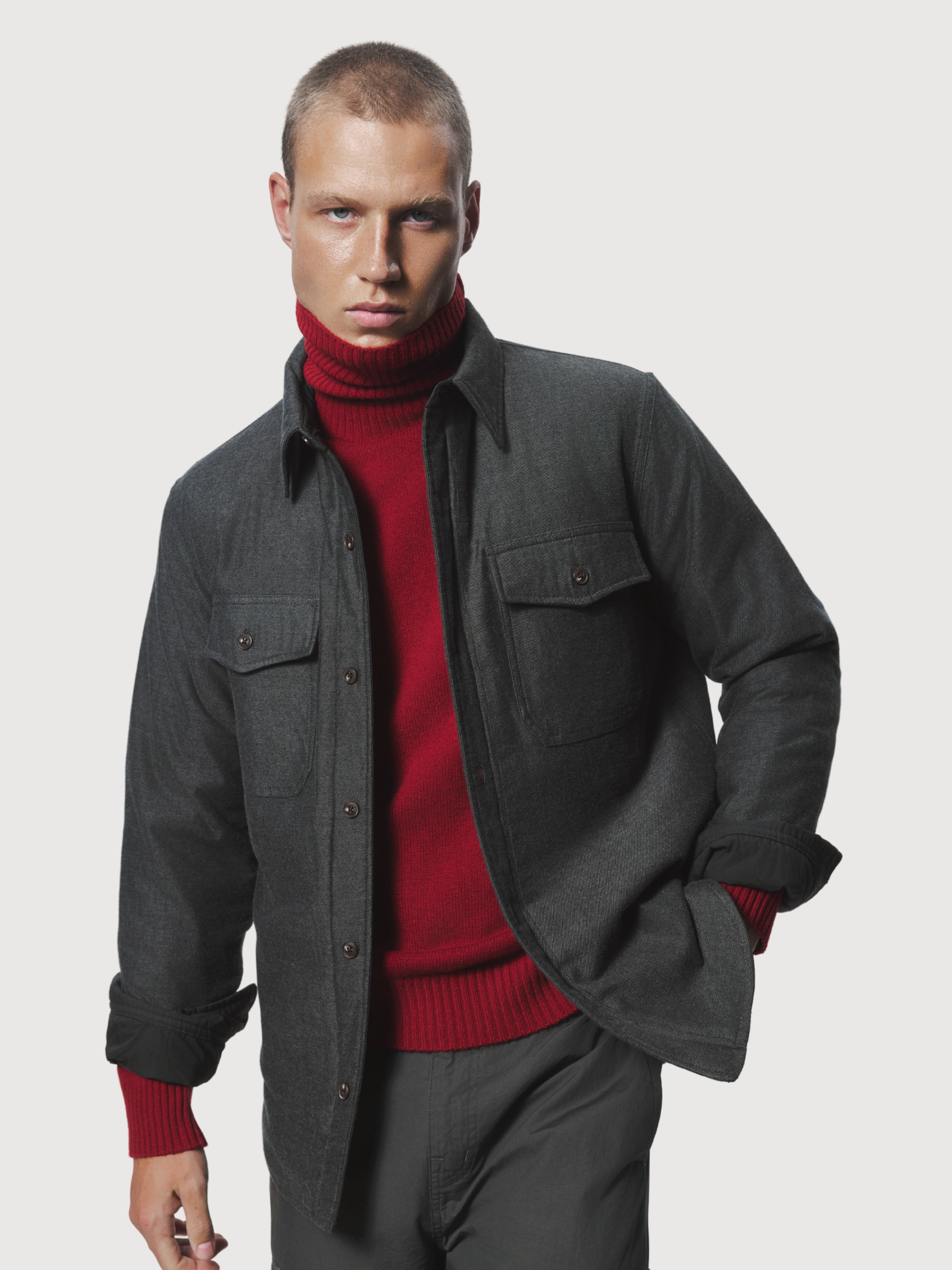 Pullover Brun Dark Red Recycled Wool| Ecoalf