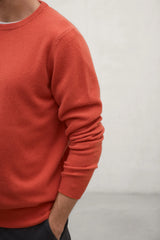 Laguna Men's Merino Sweater Burned Orange | ECOALF