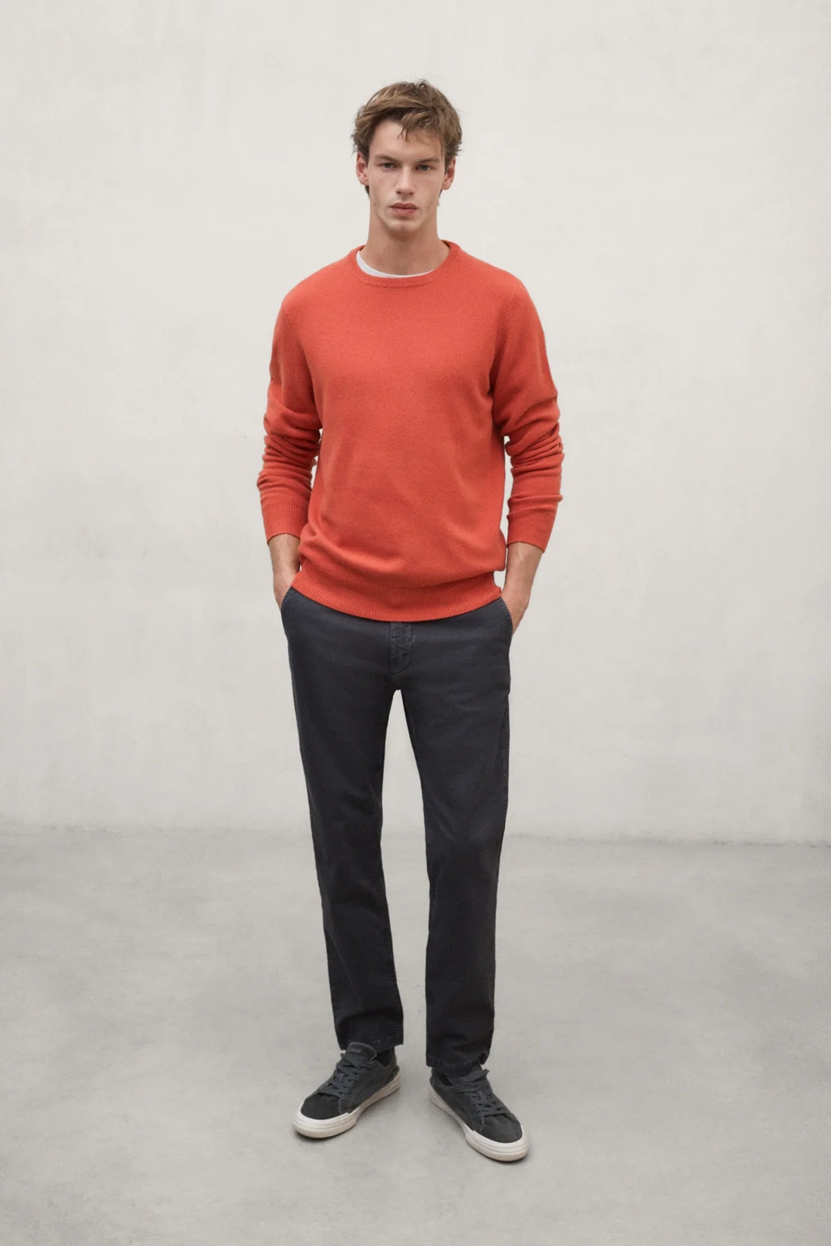 Laguna Men's Merino Sweater Burned Orange | ECOALF