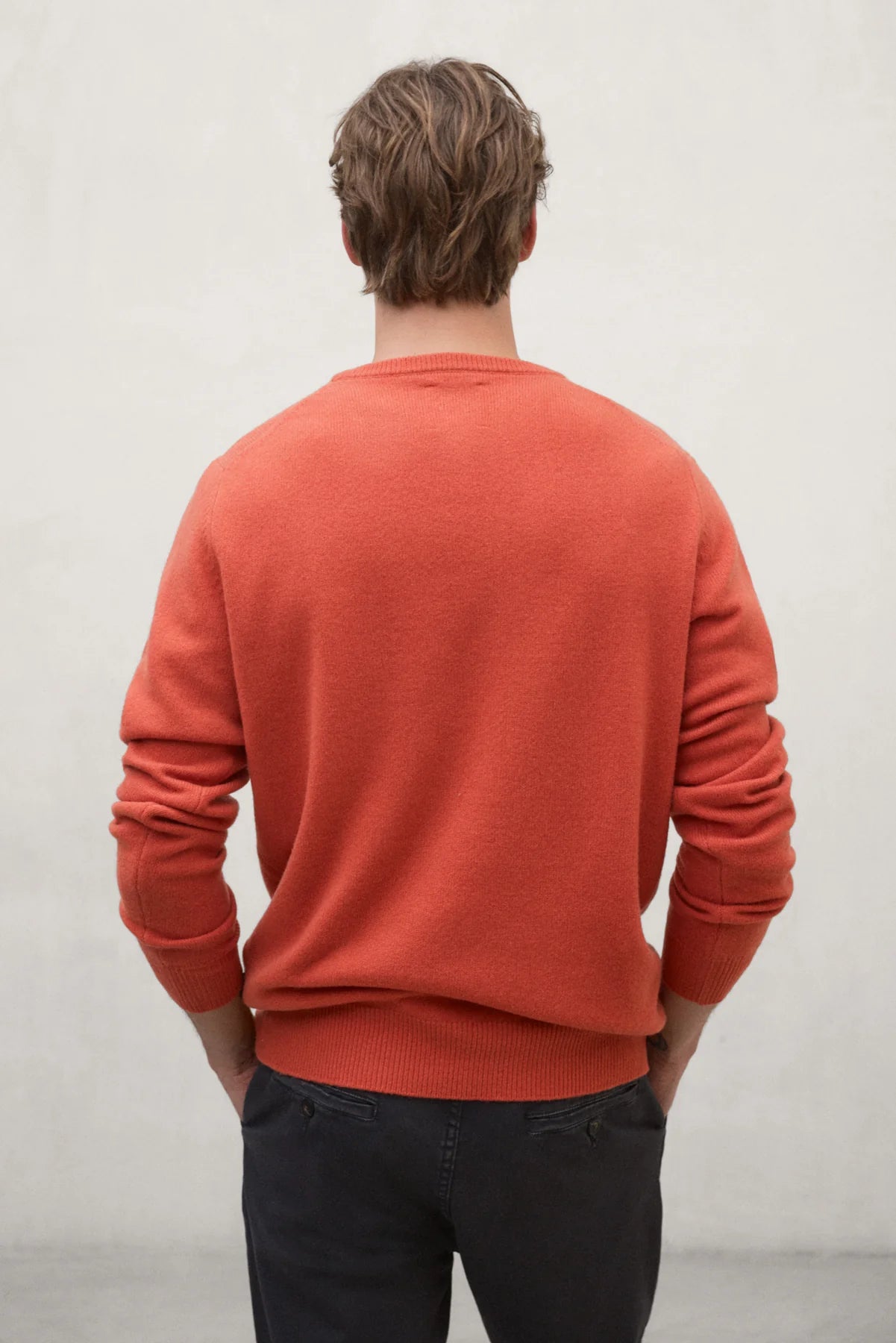 Laguna Men's Merino Sweater Burned Orange | ECOALF