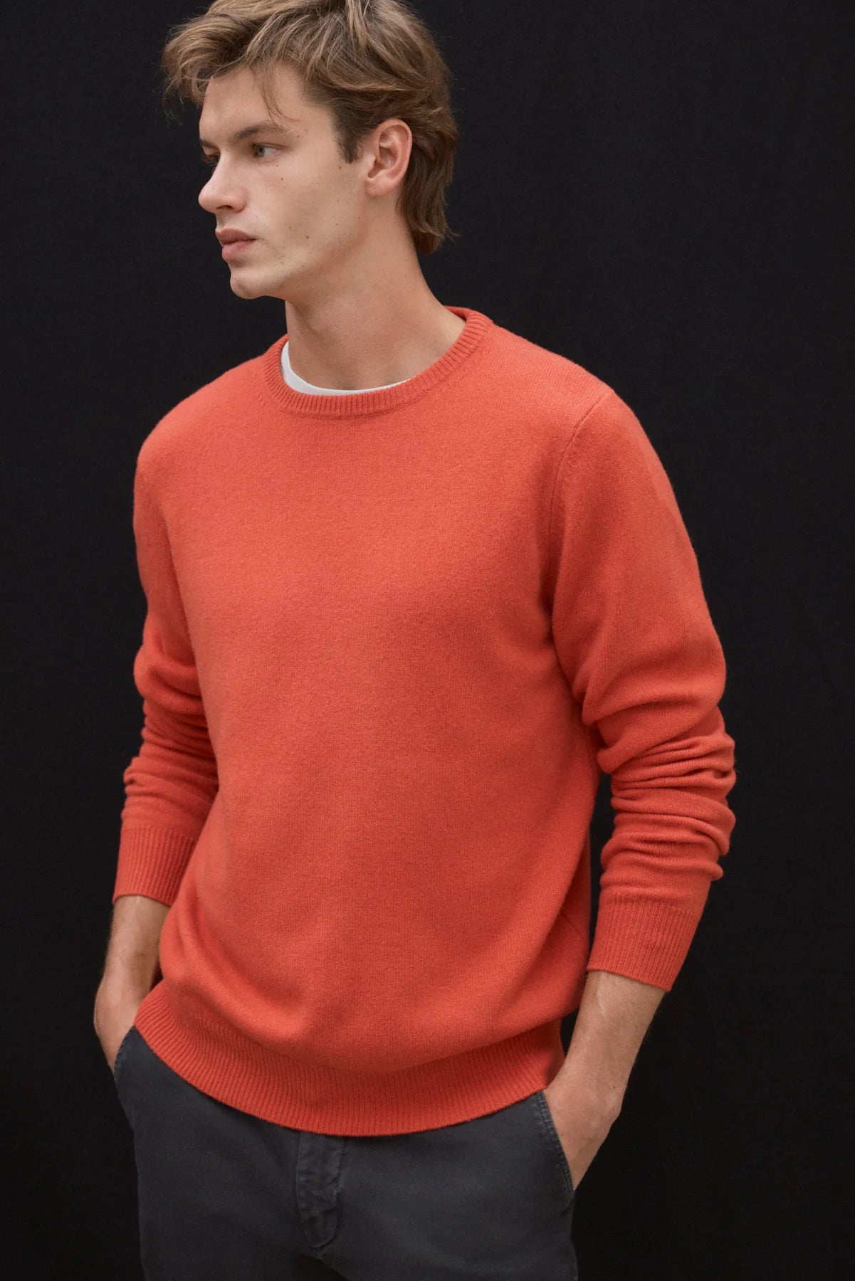 Laguna Men's Merino Sweater Burned Orange | ECOALF