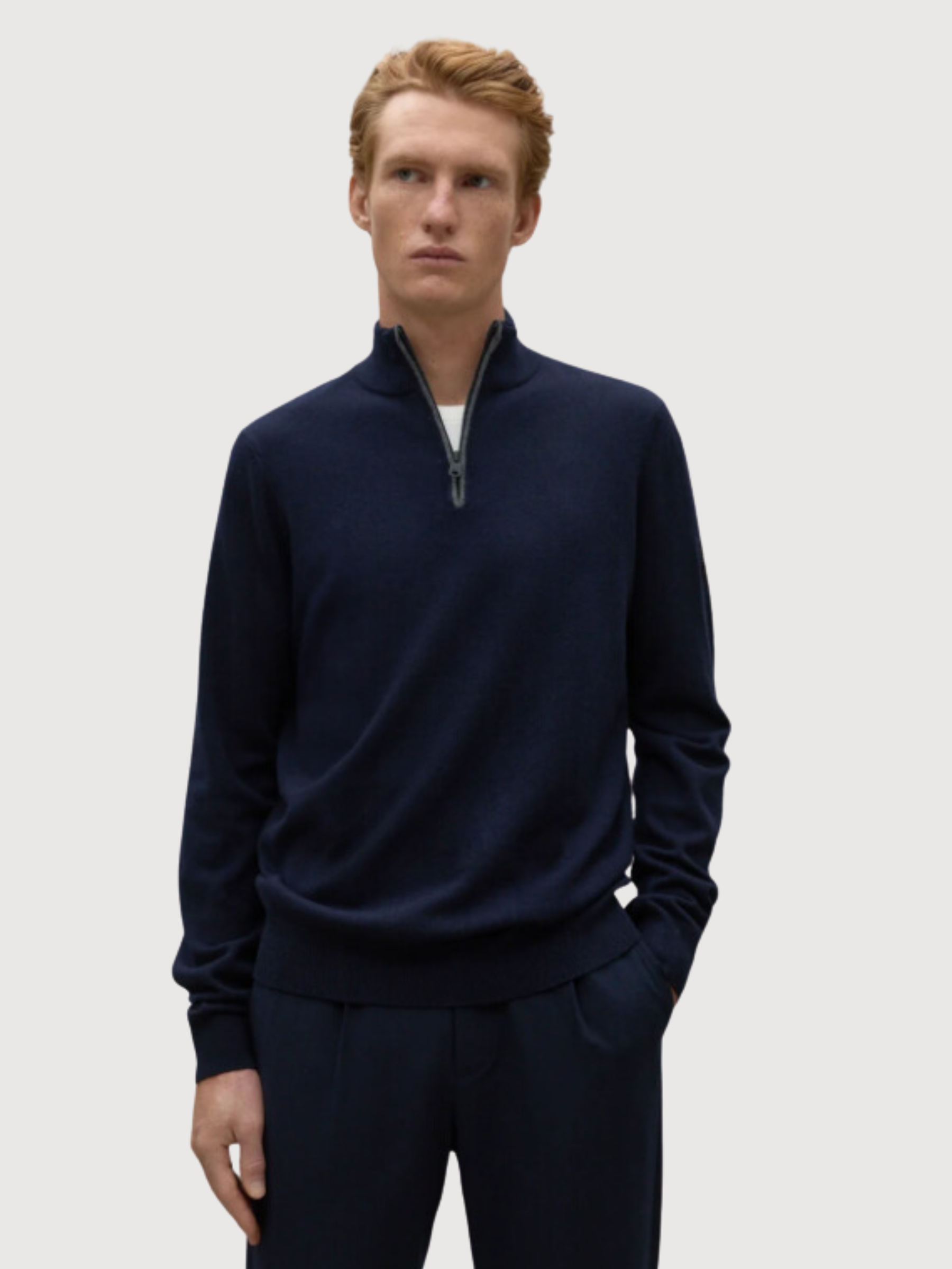 Larchalf Deep Navy Pullover Mann | Ecoalf