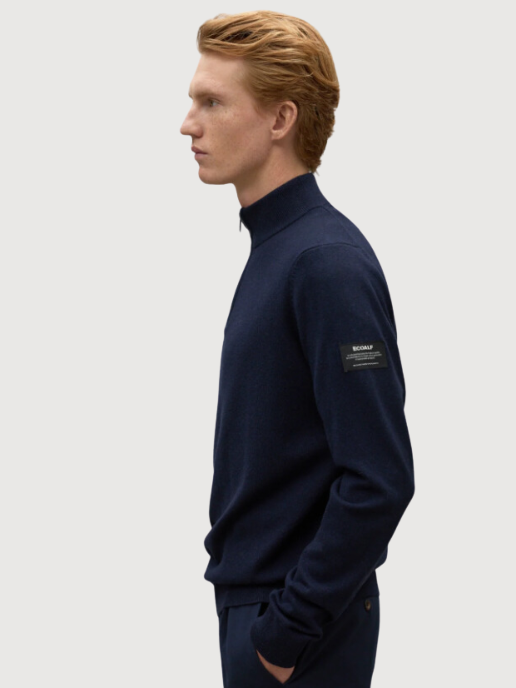 Larchalf Deep Navy Pullover Mann | Ecoalf