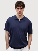 T-Shirt Olmo Knit Man Deep Navy | Ecoalf