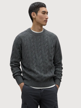 Tilo Pullover Stricken Mann Grau | Ecoalf