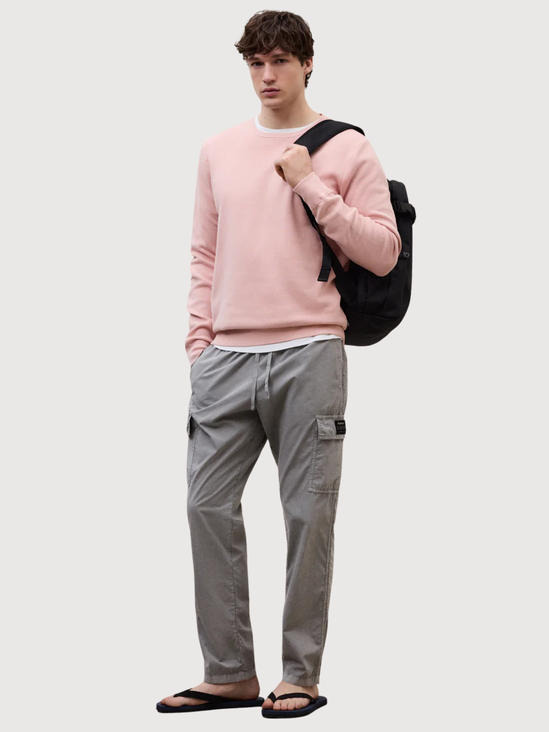 Pantaloni Targo da uomo in cotone antracite | Ecoalf