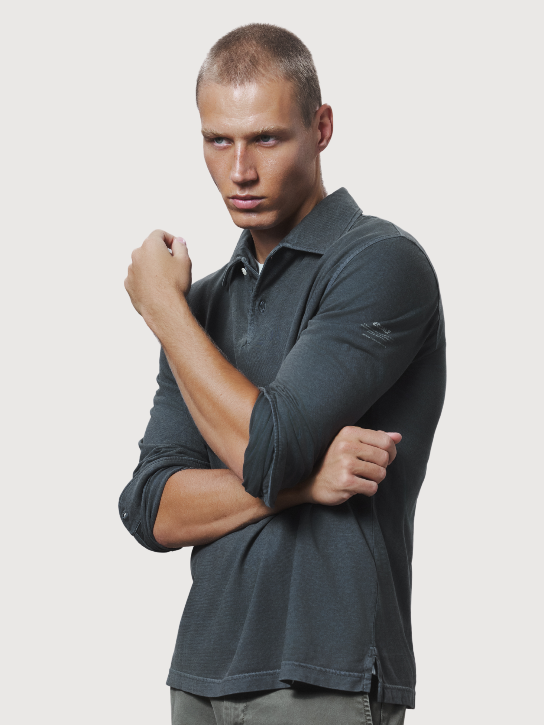 Patrick Langarm-Poloshirt Grün Recycelte Baumwolle | Ecoalf