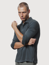 Patrick Langarm-Poloshirt Grün Recycelte Baumwolle | Ecoalf