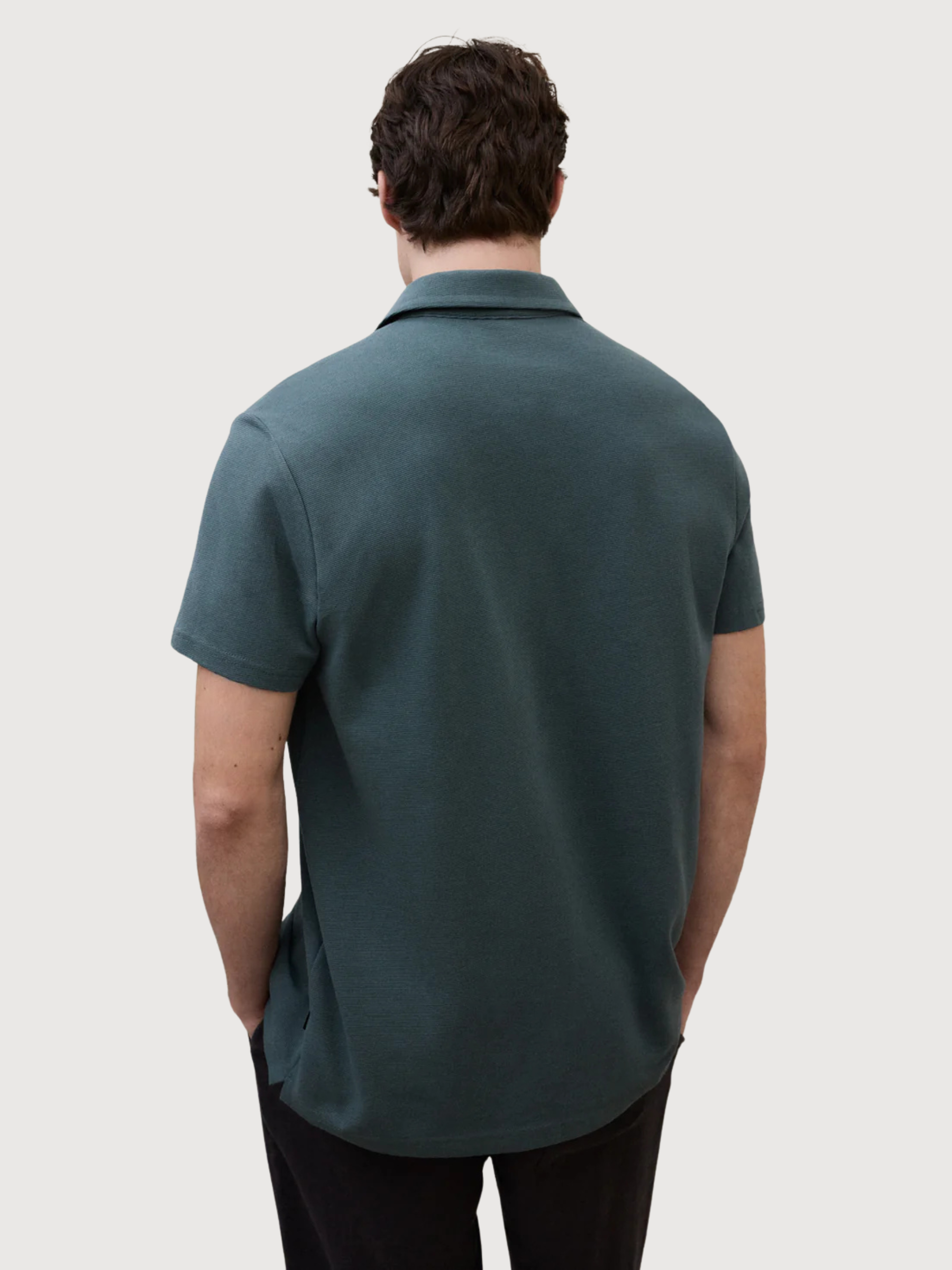 Polo Simon Manica Corta Verde Shadow | Ecoalf