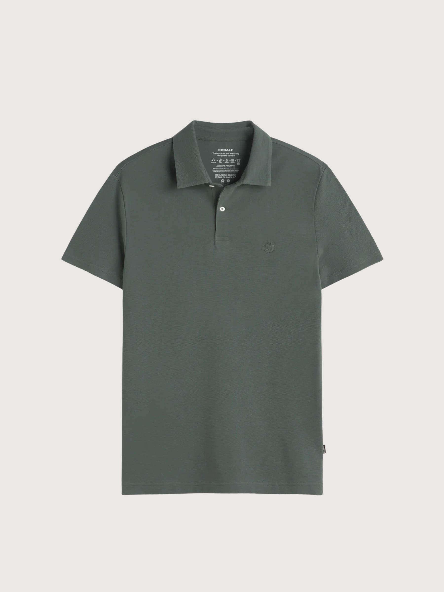 Polo Simon Manica Corta Verde Shadow | Ecoalf