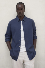 Antejo Men's Shirt Steel Blue | ECOALF