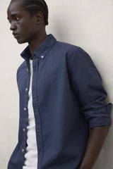 Antejo Men's Shirt Steel Blue | ECOALF